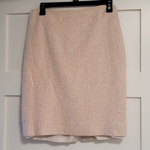 Baby pink sparkle shimmer pencil skirt 2